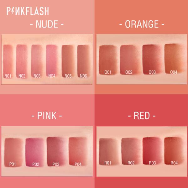 Pinkflash Soft Matte Liquid Lipstick - Waterproof, Moisturizing, Highly Pigmented in 14 Shades