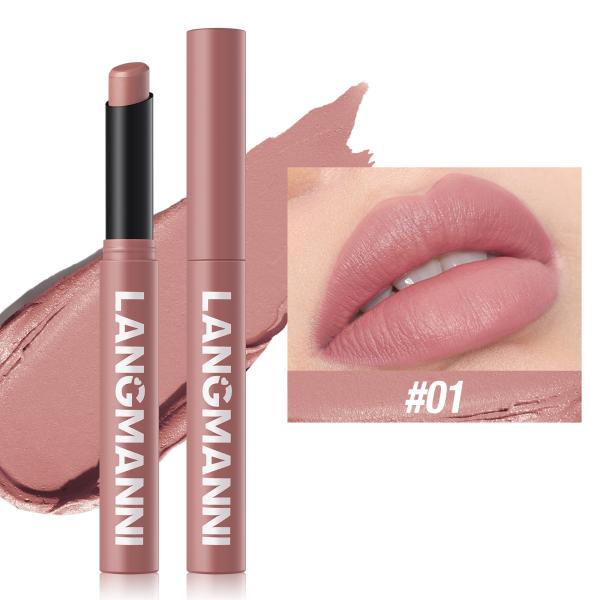 Velvet Matte Lipstick with Hydrating Formula - Waterproof, Long-Lasting & Highly Pigmented Lip Color - 12 Shades