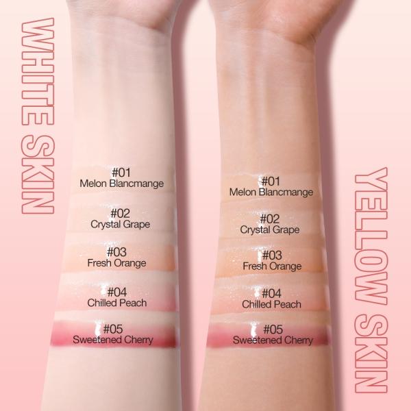 O.TWO.O Crystal Berry Lip Gloss with Vibrant Color and Hydrating Non-Sticky Formula