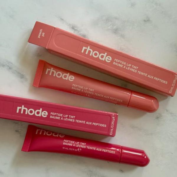 Rhode Peptide Lip Treatment & Gloss - Hydrating Tinted Lip Balm with High Shine Finish