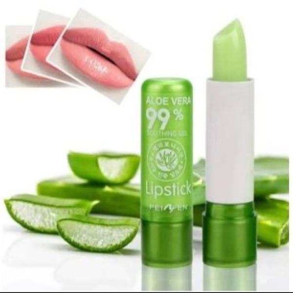 Cosmet Corner Aloe Vera Soothing Lipstick with Color Changing Pink Balm