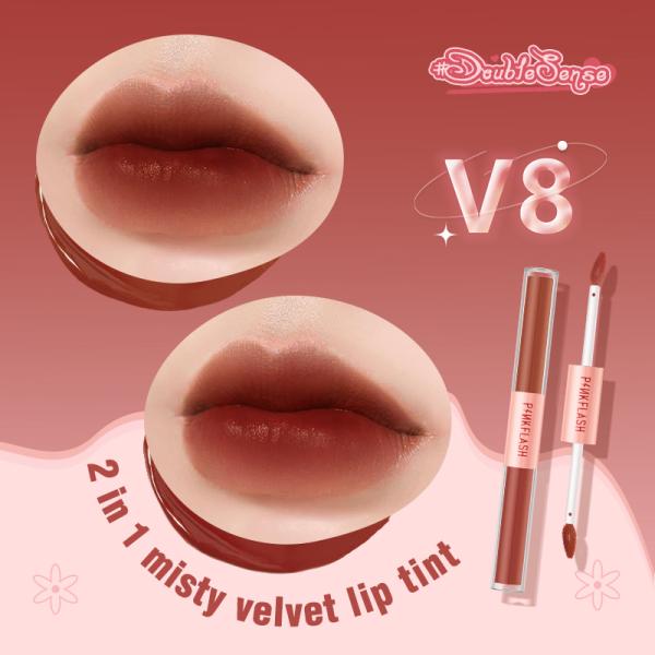 PinkFlash Duo 2-in-1 Liquid Matte Lipstick with Misty Effect PF-L13