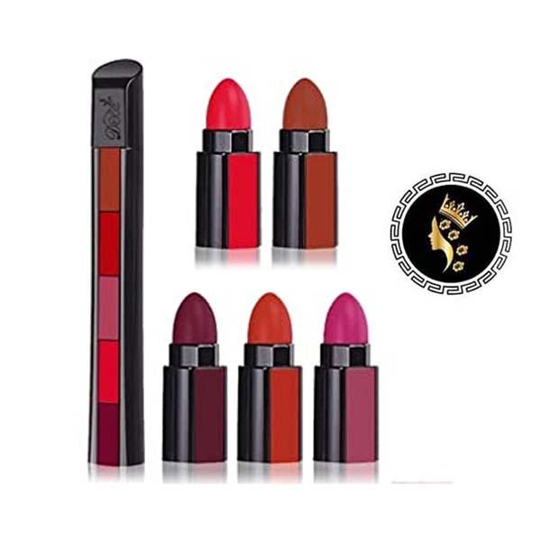 Renée FAB 5 5-In-1 Waterproof Velvet Matte Lipstick Stick - Long-Lasting, Multi-Shade Compact