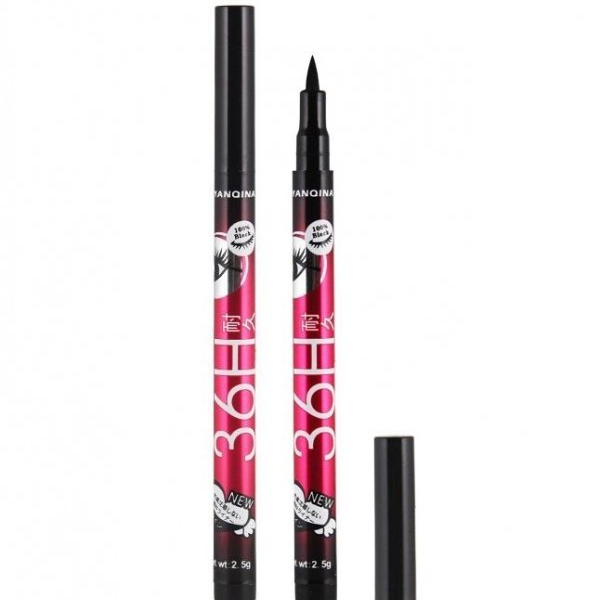 Natural 2-In-1 Mascara and Liquid Eyeliner Combo for Women - Long Lasting Smooth Finish