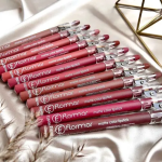 Pack of 6 or 12 Nude Matte Waterproof Lip Liner Pencils in Dark Shades