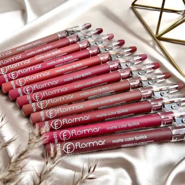 Pack of 6 or 12 Nude Matte Waterproof Lip Liner Pencils in Dark Shades