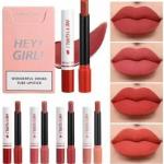 HENG FENG Hey Girl Smoke Tube Lipstick Set of 4 - Smooth Application, Rich Shades