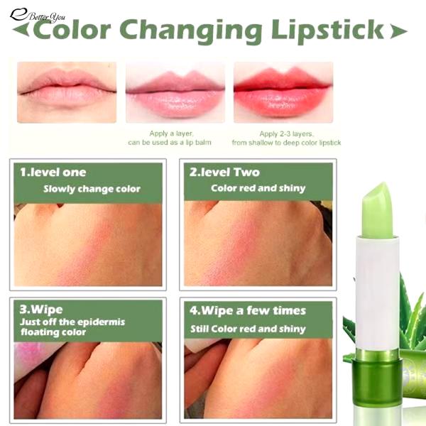 Matte Beauty Aloe Vera Soothing Gel Lip Balm with Color Changing Effect