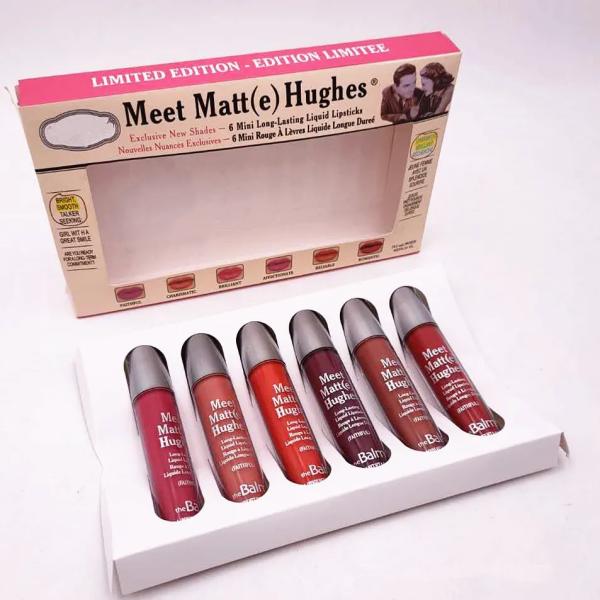 Matte Liquid Lipsticks and Lip Gloss Set - 6 Piece Glossy Matte Lip Colors