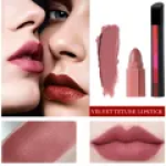 Set of 5 Mini Pen-Style Matte Lipsticks - Waterproof, Long-Lasting, Non-Stick Cup Formula for Girls & Women