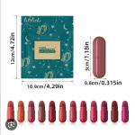 Mini Beauty Pods with 12 Shades in One Pouch - Thermochromic, Moisturizing Lip Tint Capsules with Starry Packaging