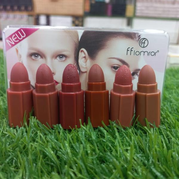 Pack of 6 Velvet Matte Mini Lipsticks - Compact Luxury Lip Color Set