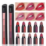 5-in-1 Matte Mini Lipstick Kit - Waterproof, Long-Lasting Lipstick Set with Hydrating Formula - Pack of 5