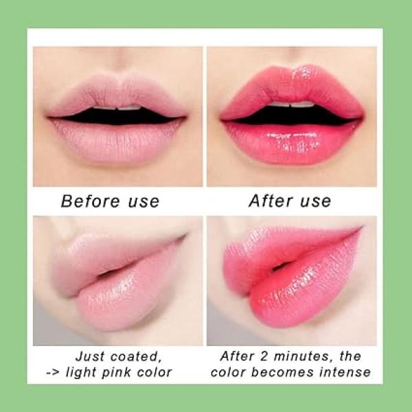 Aloe Vera Color Changing Lipstick – 24 Hour Moisturizing Temperature Sensitive Lip Gloss & Lip Balm