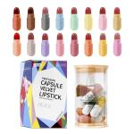 Mini Matte Lipstick Set - Portable Capsules with Vibrant Long-Lasting Colors