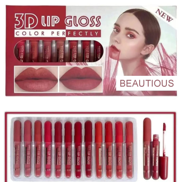 Beautious Matte Lipgloss Pack - Nude Reddish Liquid Lipstick Sets of 6 or 12