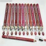 Pack of 2, 3, 6, or 12 Matte Nude Lip Liners - Pigmented Jumbo Lip Pencils for Defined Lips