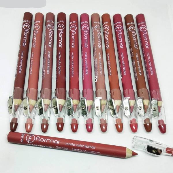Pack of 2, 3, 6, or 12 Matte Nude Lip Liners - Pigmented Jumbo Lip Pencils for Defined Lips