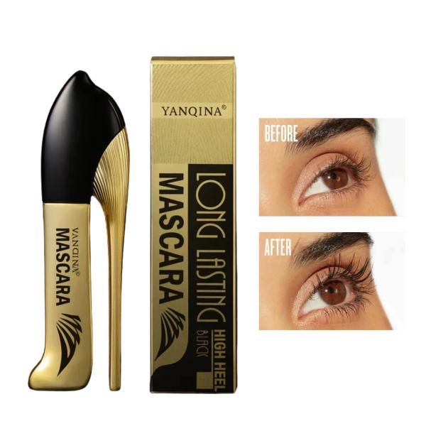 Yanqina 1 Second Volume Waterproof Mascara – High-Wear Black Lash Booster