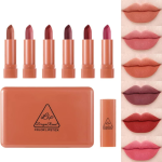 Original Dragon Ranee Mini Lipstick Set Pack of 6 - Imported Matte & Creamy Long-Lasting Lipsticks
