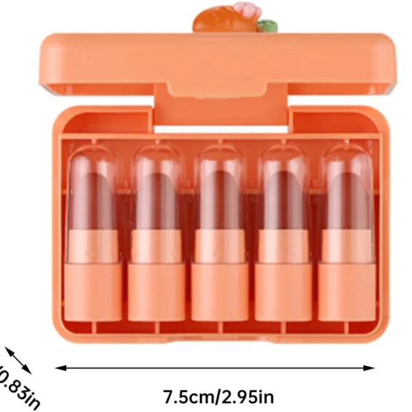 Original Dragon Ranee Mini Lipstick Set Pack of 6 - Imported Matte & Creamy Long-Lasting Lipsticks