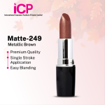 Swiss Miss Metallic Brown Lipstick MATTE-249 - Matte Finish Lip Color