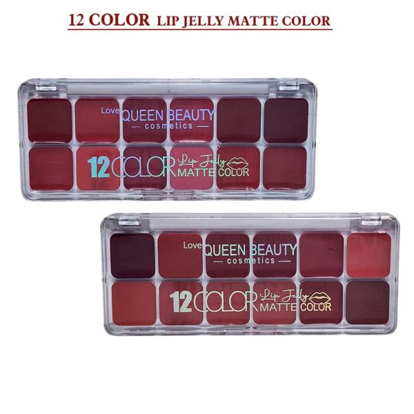 Huxia Beauty Matte Jelly Lip Cream Palette with 12 Versatile Matte Colors