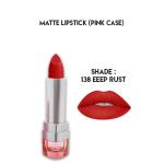 Glamorous Face Matte Lipstick with Vitamin E & Aloe Vera - Pink Case