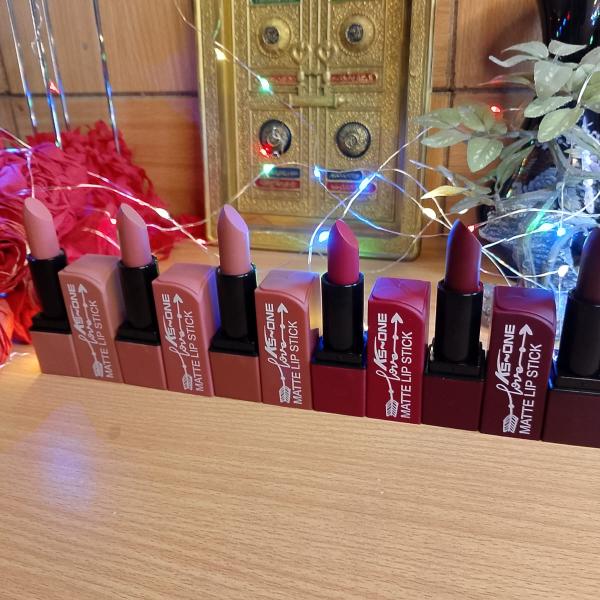 Awesome Matte Lipstick Set of 6 - Nude and Bold Shades, Highly Pigmented