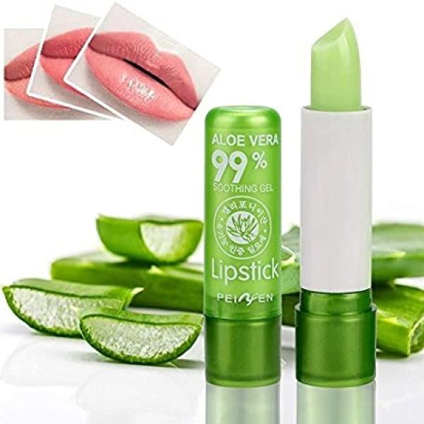 Cosmet Corner Aloe Vera Soothing Lipstick with Color Changing Pink Balm