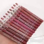 Pack of 2, 3, 6, or 12 Matte Nude Lip Liners - Pigmented Jumbo Lip Pencils for Defined Lips