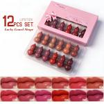 Tijarat Online Mini Matte Lipstick Capsule Set – 9/12/18 Vibrant Colors with Waterproof and Sweat-Resistant Formula