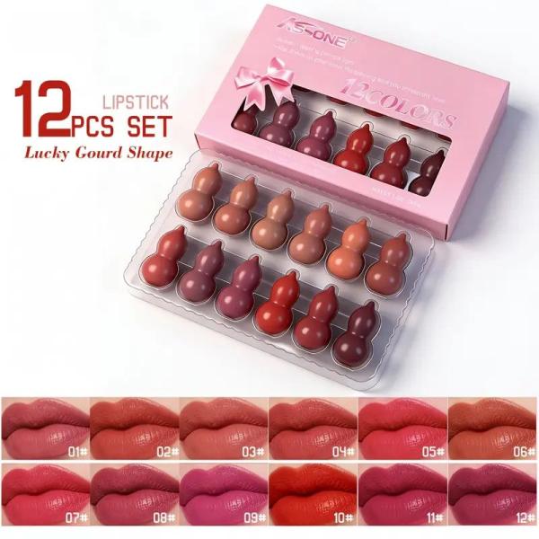 Tijarat Online Mini Matte Lipstick Capsule Set – 9/12/18 Vibrant Colors with Waterproof and Sweat-Resistant Formula