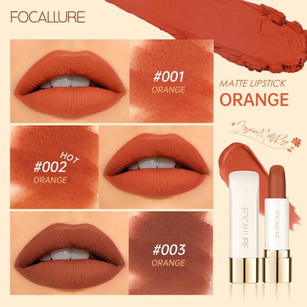 FA 203 Focallure Natural Matte Velvet Lipstick with Rose Jasmine Oil