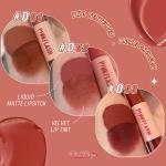PinkFlash Duo 2-in-1 Liquid Matte Lipstick with Misty Effect PF-L13