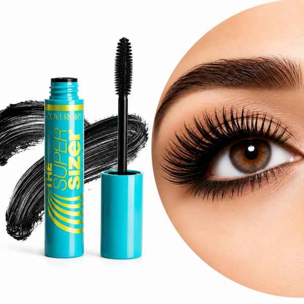COVERGIRL The Super Sizer Volumizing & Lengthening Waterproof Mascara in Black - Long Lasting Smudge Proof