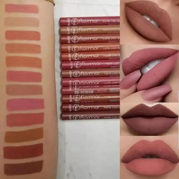 Waterproof Matte Nude Lipstick Pencil Set – 3, 6, or 12 Pieces