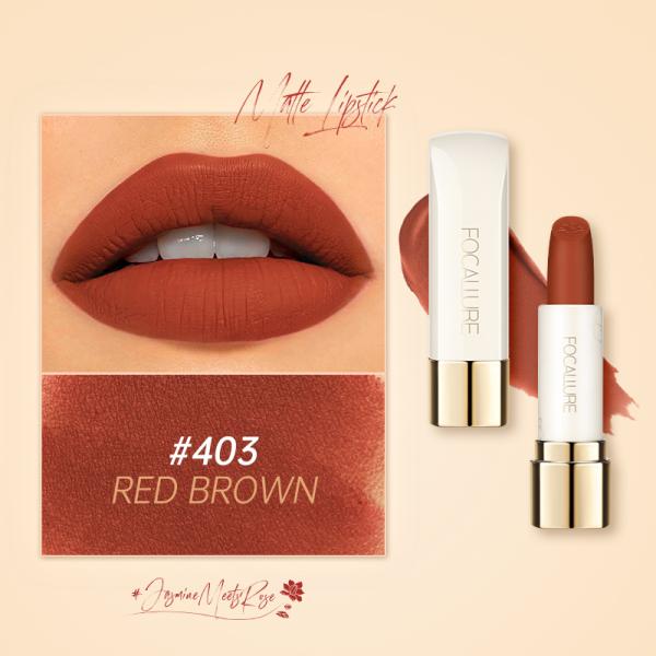FA 203 Focallure Natural Matte Velvet Lipstick with Rose Jasmine Oil