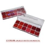 Huxia Beauty Matte Jelly Lip Cream Palette with 12 Versatile Matte Colors