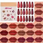 Tijarat Online Mini Matte Lipstick Capsule Set – 9/12/18 Vibrant Colors with Waterproof and Sweat-Resistant Formula