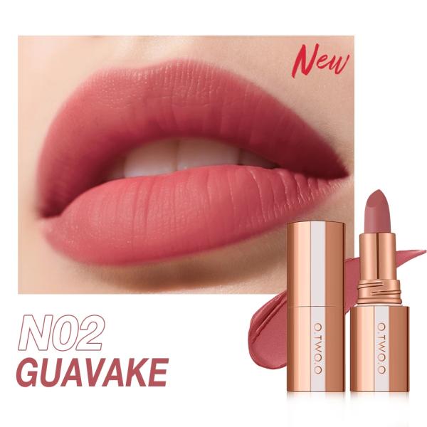O.TWO.O Matte Bullet Lipstick – Rich Pigmentation, Smooth Application, Long-Lasting Wear