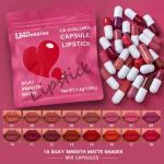 Tijarat Online Mini Matte Lipstick Capsule Set – 9/12/18 Vibrant Colors with Waterproof and Sweat-Resistant Formula