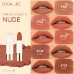 FA 203 Focallure Natural Matte Velvet Lipstick with Rose Jasmine Oil