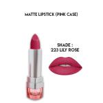 Glamorous Face Matte Lipstick with Vitamin E & Aloe Vera - Pink Case