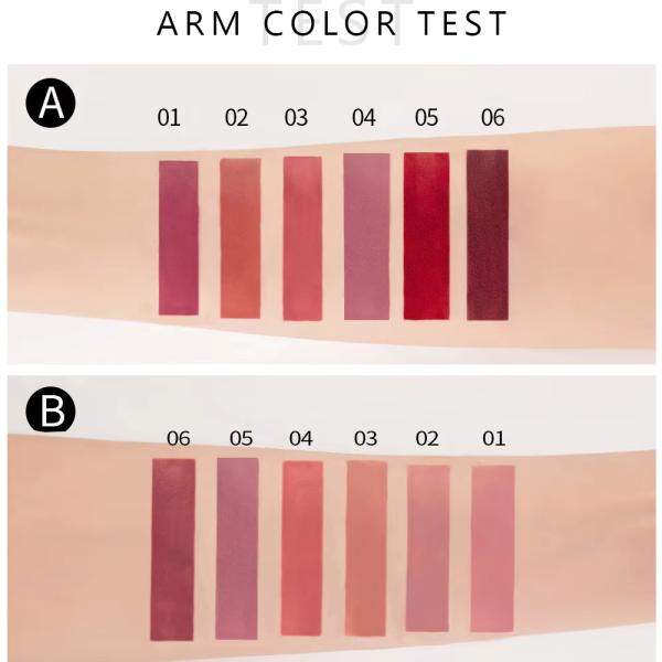 Handaiyan 6-Piece Lip Gloss Set - Velvet Moisturizing Waterproof Matte Lipstick Kit with Non-Stick Formula