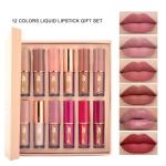 12-Color Matte Liquid Lipstick Set 2.5ml Each – Mocmallure Velvet Lip Gloss Combo