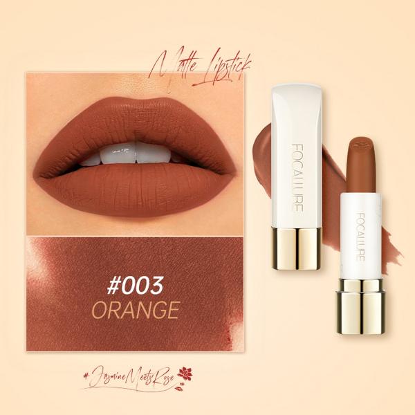 FA 203 Focallure Natural Matte Velvet Lipstick with Rose Jasmine Oil
