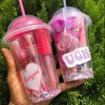 Girly Gift Cup Set with Lip Gloss, Lip Oil, Perfume & Hair Accessories for Girls and Women