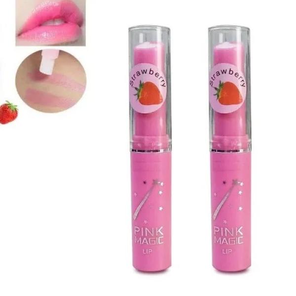 Pink Magic Lip Balm Color-Changing Lip Tint for Natural Pink Glow with Long-Lasting Moisturization
