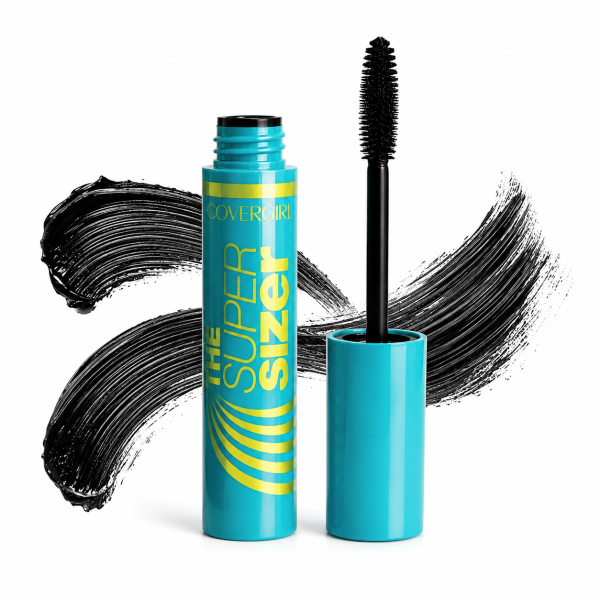 COVERGIRL The Super Sizer Volumizing & Lengthening Waterproof Mascara in Black - Long Lasting Smudge Proof